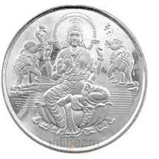 Silver coin - Laxmi