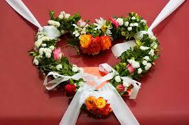 Heart shaped flower arrangment